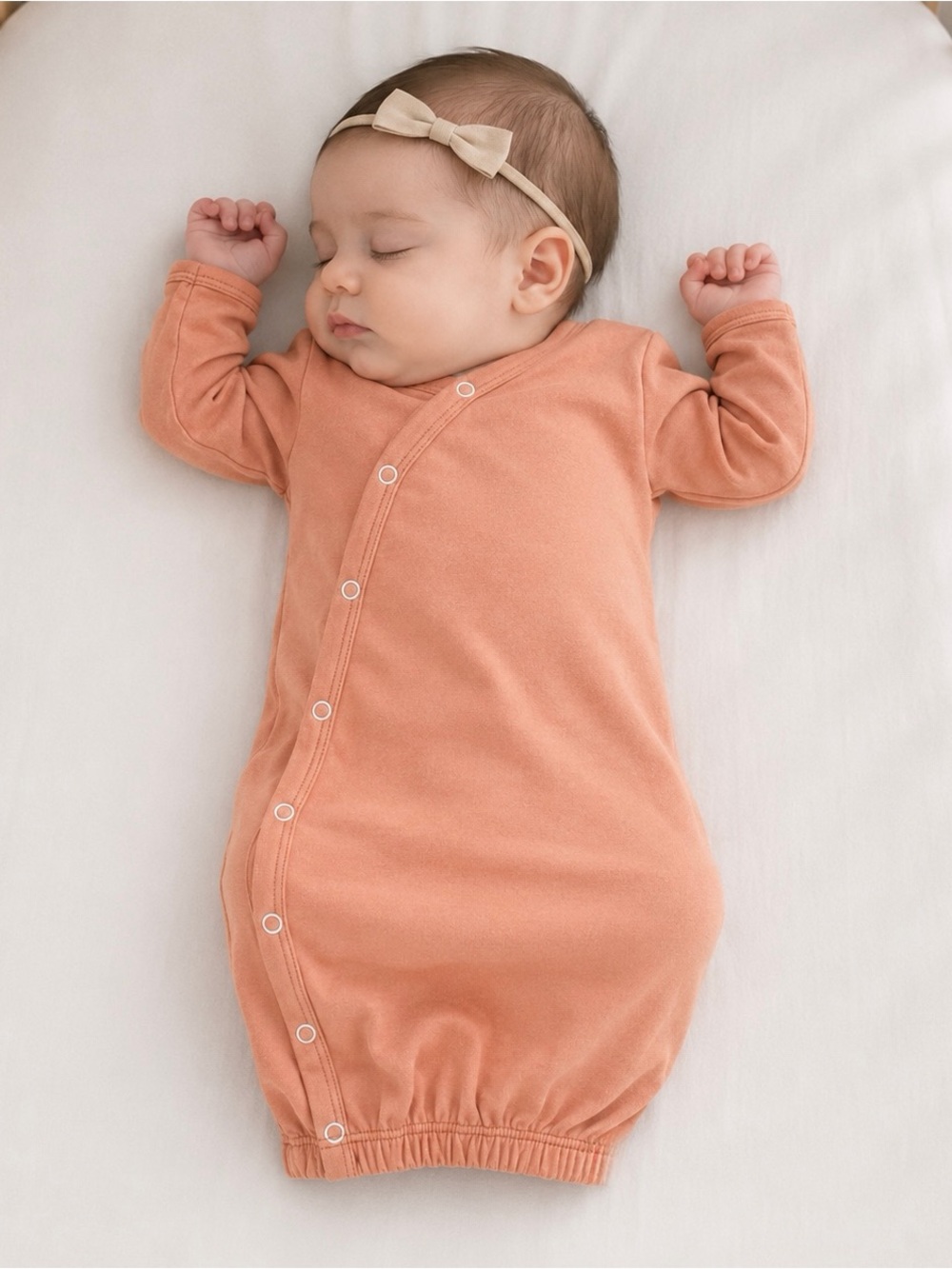 Parade Organic Cotton Baby Sleep Sack Nightgown Terracotta 0-3M Minimal Neutral